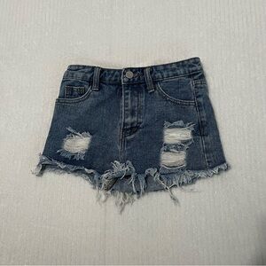 Distressed Denim Kids Shorts